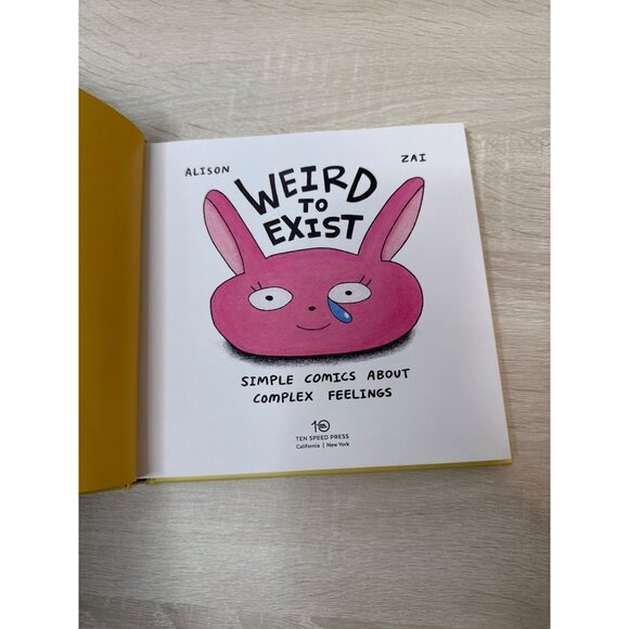 Weird to Exist Book Novel Comics Dark Humor Funny Emotions Cartoons Alison Zai - Picture 5 of 6